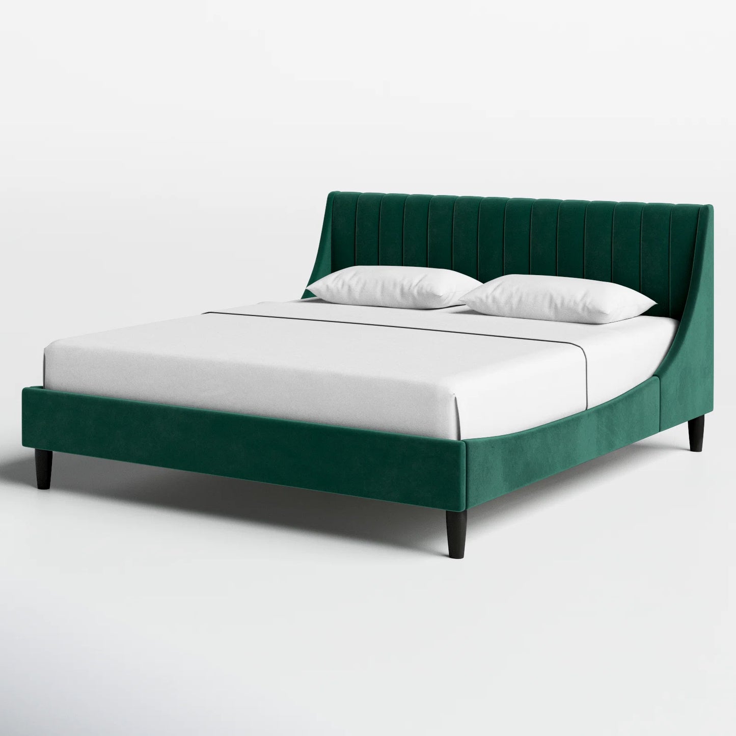 Helaina Upholstered Wingback Bed