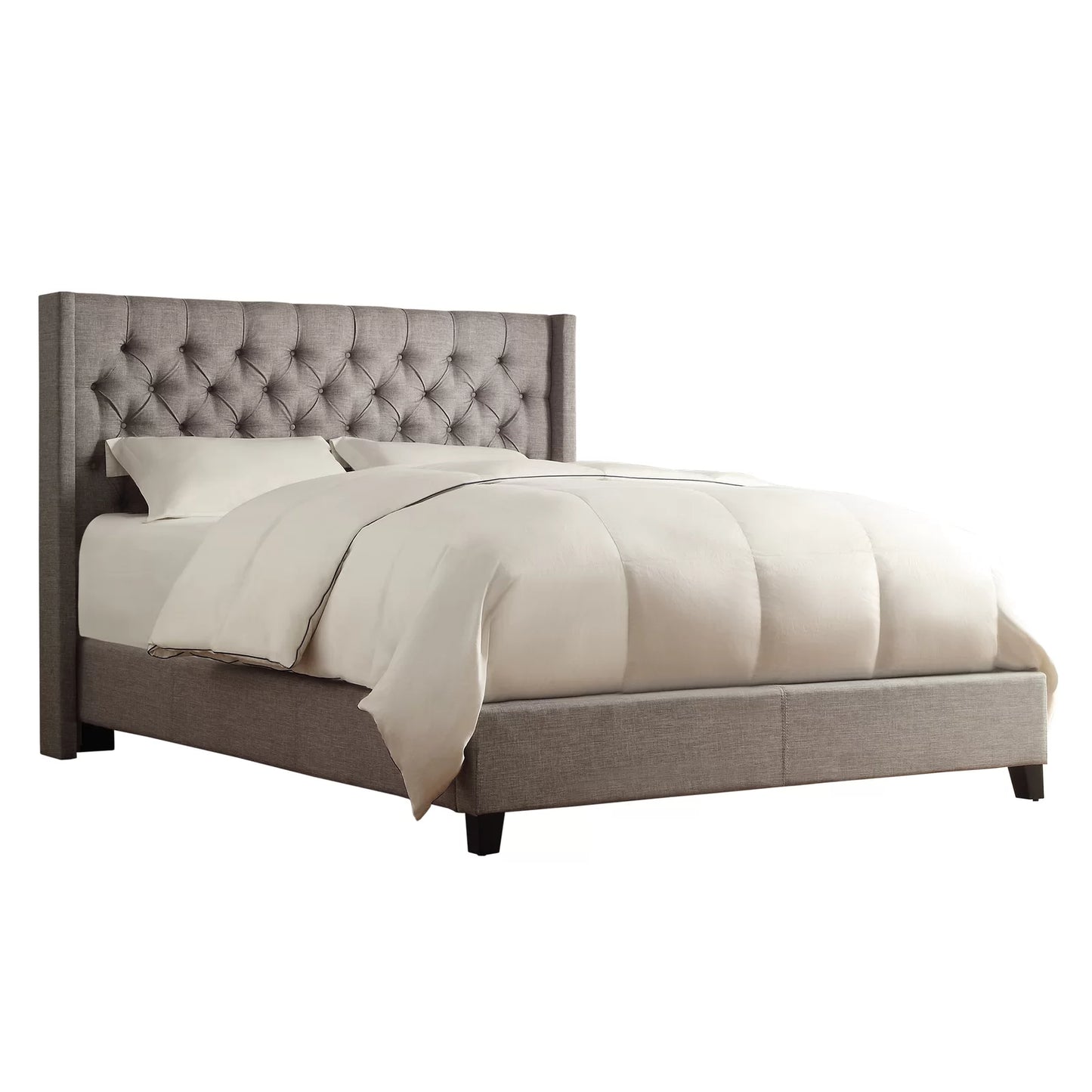 Kaster Upholstered Wingback Bed