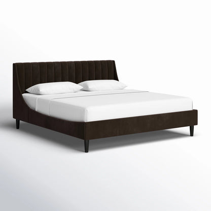 Helaina Upholstered Wingback Bed