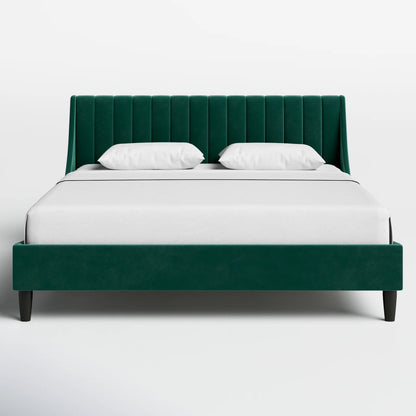 Helaina Upholstered Wingback Bed