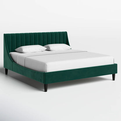 Helaina Upholstered Wingback Bed