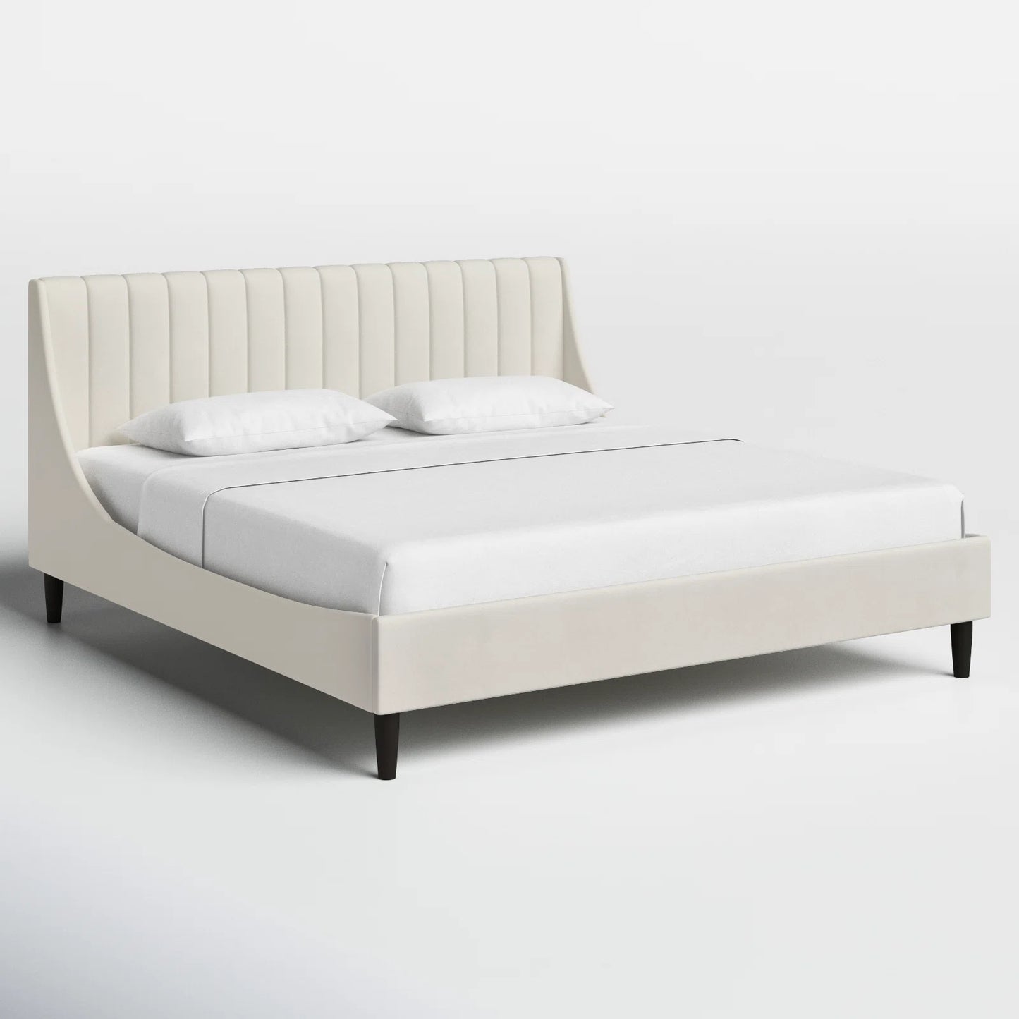 Helaina Upholstered Wingback Bed