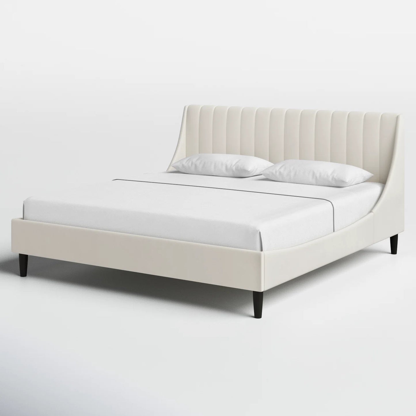 Helaina Upholstered Wingback Bed