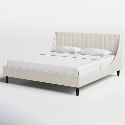 Helaina Upholstered Wingback Bed