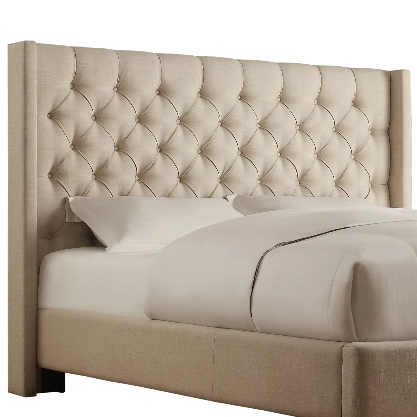 Kaster Upholstered Wingback Bed
