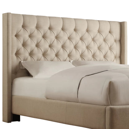 Kaster Upholstered Wingback Bed