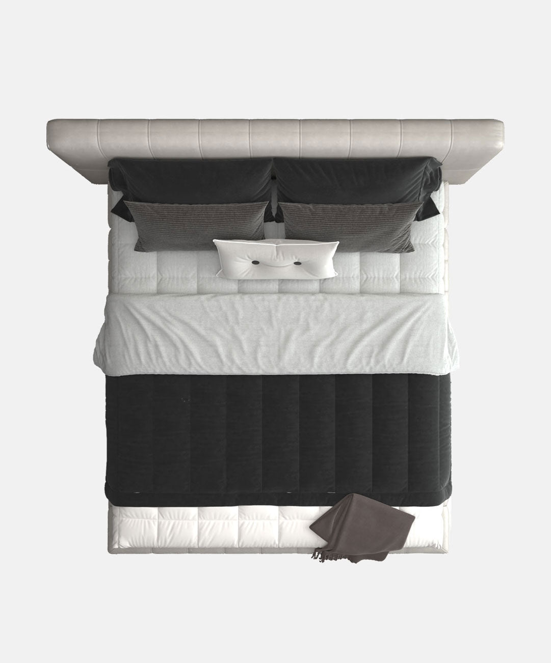 Minimalist Art Leather Bed