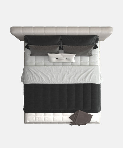 Minimalist Art Leather Bed