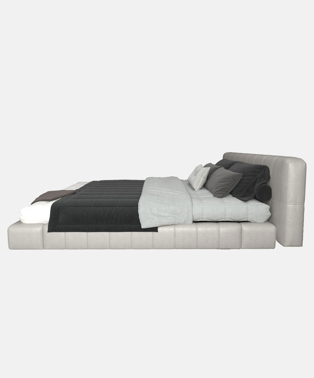 Minimalist Art Leather Bed