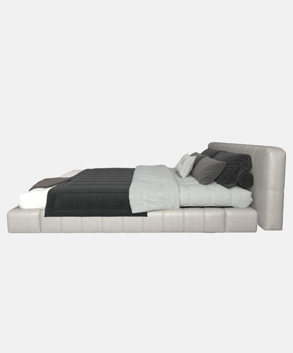 Minimalist Art Leather Bed