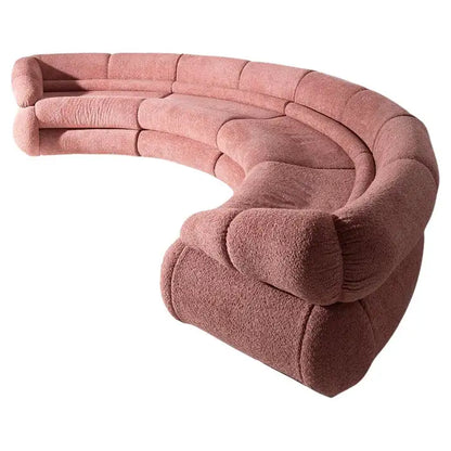 Orbita Pink Semicircular Sofa
