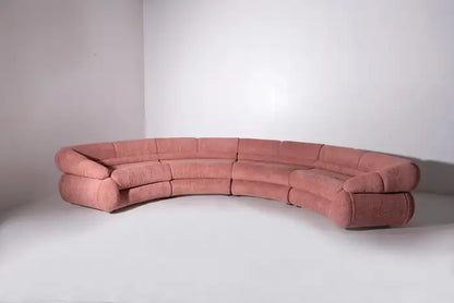 Orbita Pink Semicircular Sofa