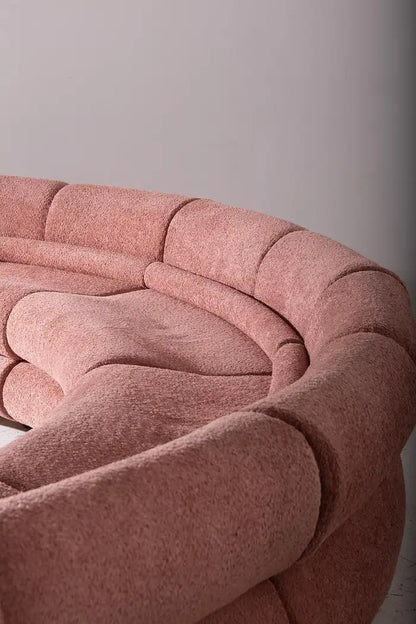 Orbita Pink Semicircular Sofa